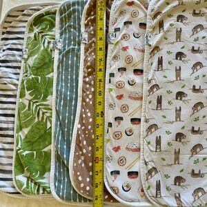 Copper Pearl Premium Burp Cloths Set of 6